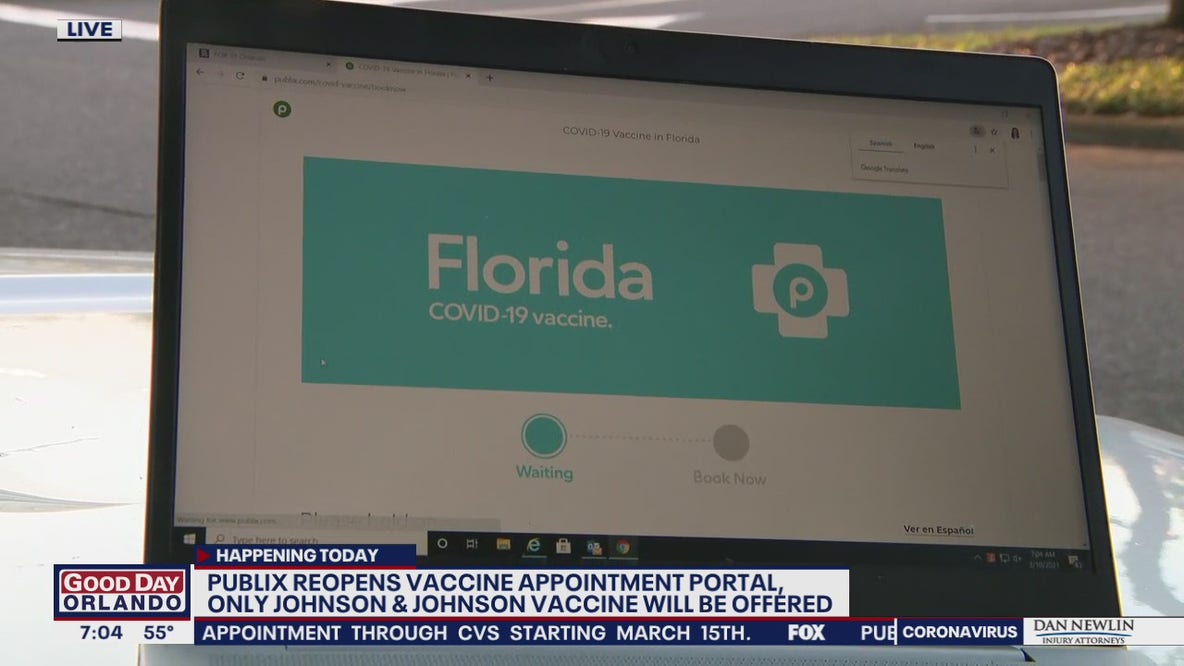 Publix reopens its vaccine appointment portal today -- with big changes
